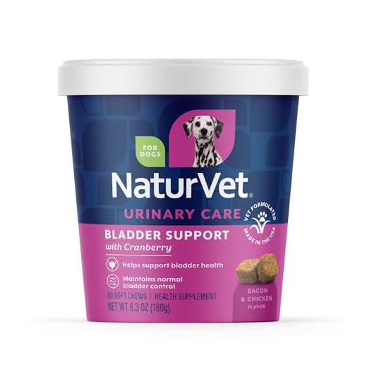 NaturVet Bladder Support Plus Cranberry Dog Soft Chews in Cup Supplement 60ct
