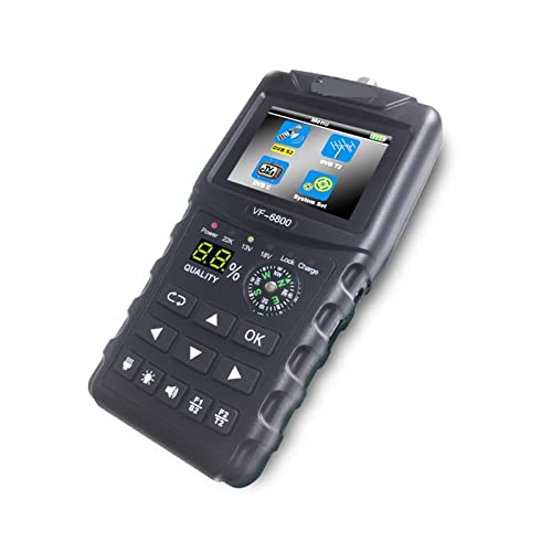 Buscador de satélites, VF-6800 HD Star Finder Star Tuner DVB-S2 /T2 /C con Linterna