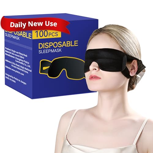 CROUVM Pack of 100 Disposable Sleep Eye Mask for Men
