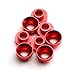 8PCS M3 Servo Washer Spacer Gasket Set Aluminum Alloy M3 Counterbore Washers for Remote Control Car Boat Steering Gear Outside Diameter 6.4mm 0.25inch Blue (Red)