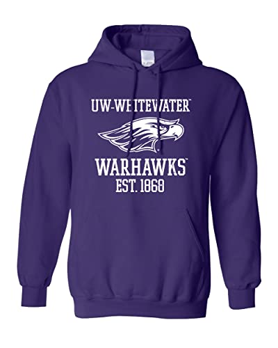 CreateMyTee | Vintage Wisconsin Whitewater Warhawks Hooded Sweatshirt