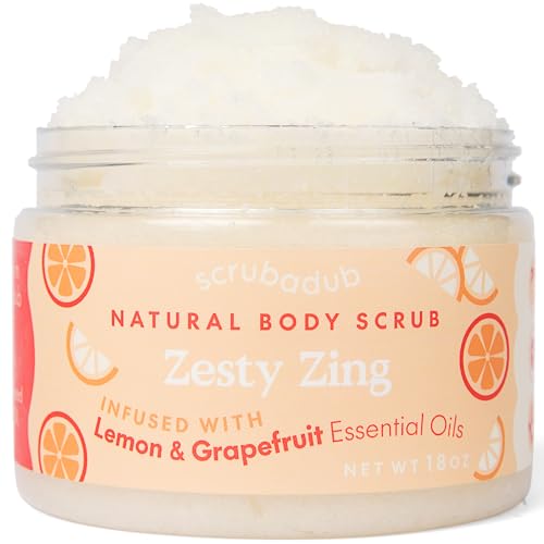 Scrubadub 18Oz Natural Sea Salt Body Scrub Lemon Grapefruit cover