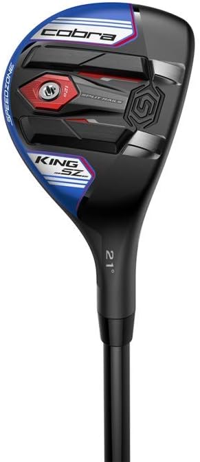 Cobra Golf 2020 Speedzone One Length Hybrid Matte Black-Blue 3 One Length Hybrid (Men's, Right Hand, UST Recoil ESX 480, Senior Flex, 19.0)