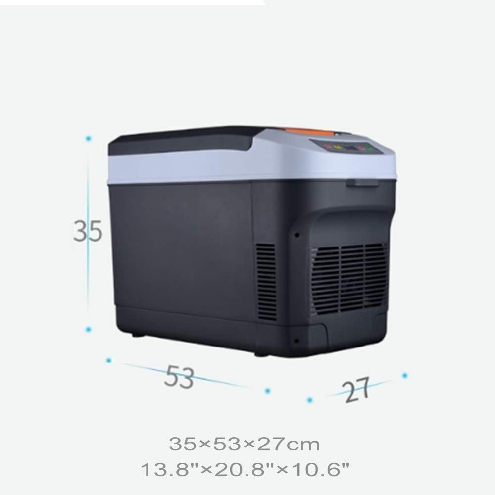 Mini refrigerador, refrigerador pequeño, refrigerador para automóvil de 22L, refrigerador portátil pequeño, congelador compacto, CA/CC, panel LCD, mini refrigerador para automóvil