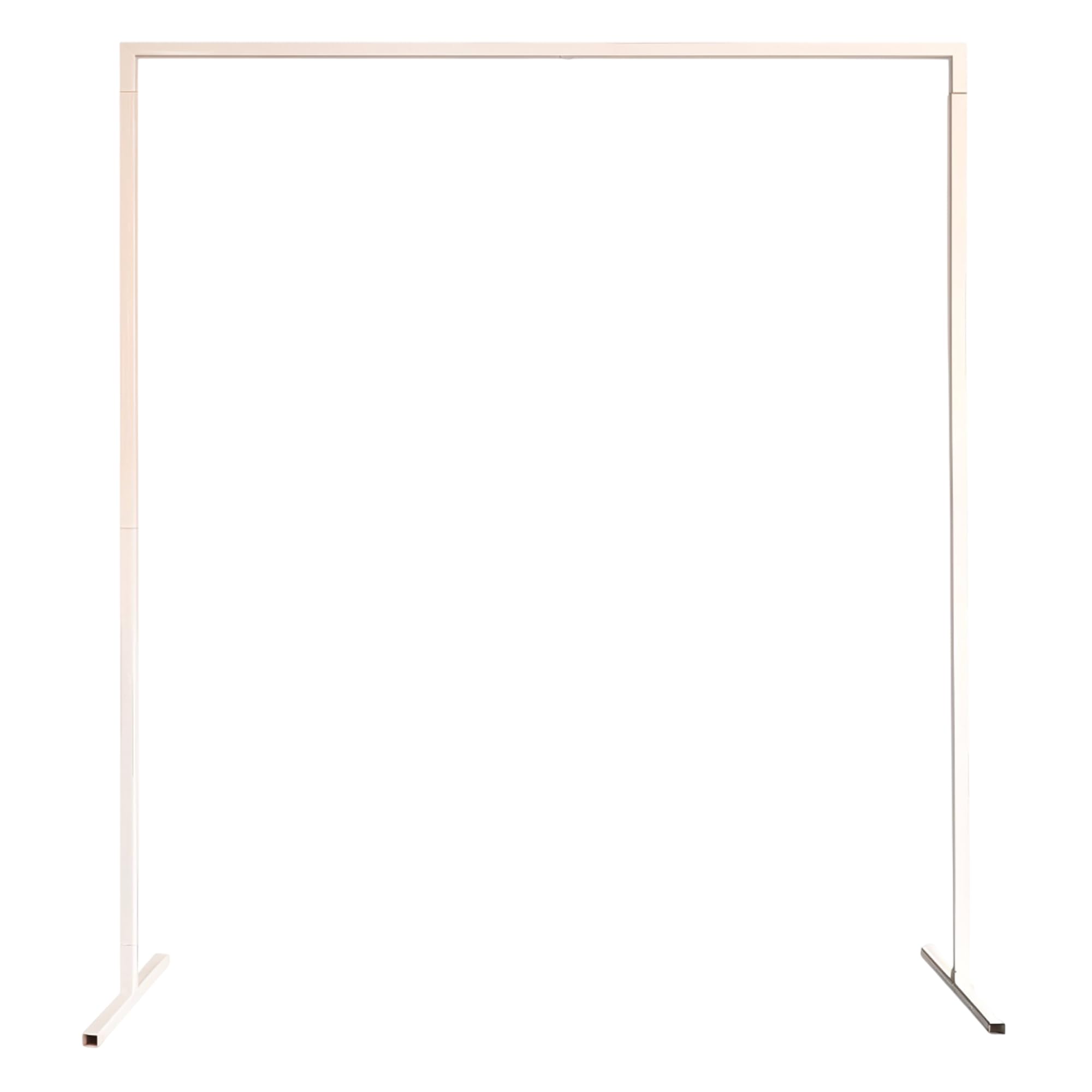 Trimming Shop Square Arch Stand 2m x 2m Party Background Decoration White Metal Arch Backdrop Stand Garden Arbors for Wedding Reception Valentines Baby Shower Engagement Birthday Decor
