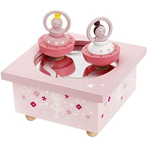 TROUSSELIER - Ballerines - Veilleuse - Lanterne Magique - Idéal Cadeau Enfant - Dessin animé - Lumière rassurante - Couleur Bois Bleu- Ampoule 12V 10W inclue - Prise Elec. EU