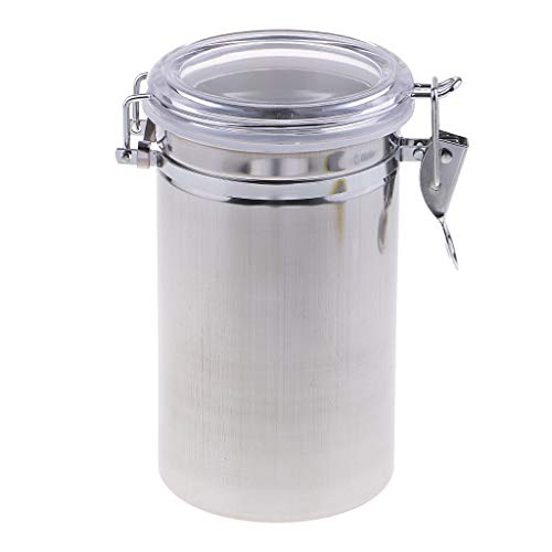 SM SunniMix Boîte de Conserve à Tabac Pot en Acier Inoxydable Humidificateur à Tabac - A