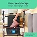 Medline Steel Rollator Walker for Adult Mobility Impairment, Burgundy, 350 lb. Weight Capacity, 8” Wheels, Foldable, Adjustable Handles, Rolling Walker for Seniors