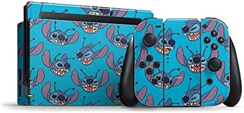 Skinit Decal Gaming Skin Compatible with Nintendo Switch Bundle - Officially Licensed Disney Lilo and Stitch Stay Weird Design