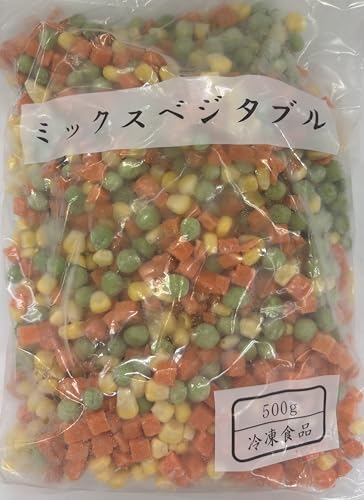 【冷凍】ミックスベジタブル 500g×4袋セット 業務用 冷凍野菜 便利 簡単 おかず コーン にんじん グリーンピース（Amazon）