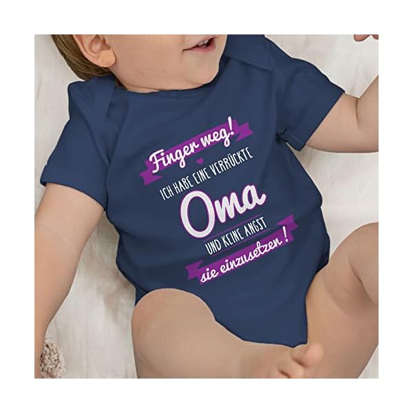 Shirtracer - Baby Body Junge Mädchen - Sprüche Baby - Ich Habe eine verrückte Oma – Bild 9