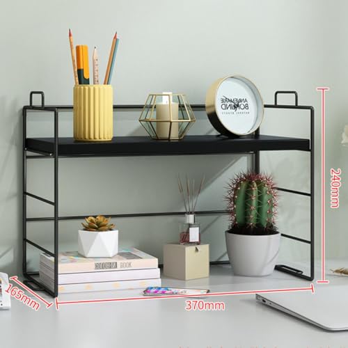 Étagère de rangement de bureau multifonction noire pour maison