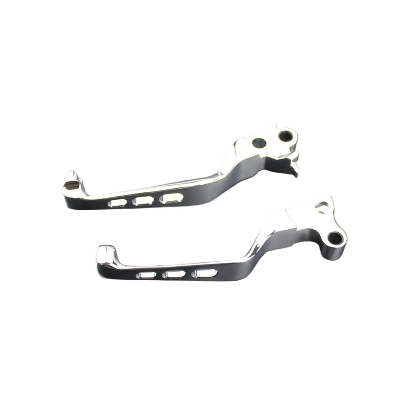 Levier d'embrayage Moto Accessoires pour Moto Leviers de Frein et d'embrayage tête Mort Noire pour Harley Dyna, pour Sportster Softail(Argent)