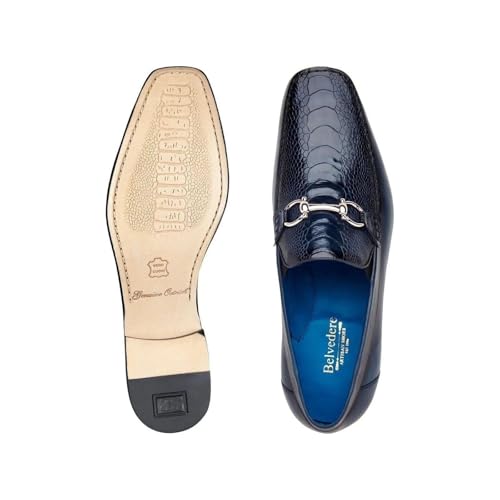 Belvedere Bruno Genuine Ostrich and Italian Calf Loafer2