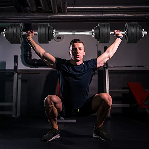 Papababe Adjustable Dumbbells Cast Iron With Connector 40, 50, 65, 105, To 200 Lbs, Adjustable Dumbbell Sets, Lifting Dumbells (105 Pounds) #TOP7