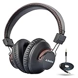 Avantree AS9S 40 hr Wireless Wired Bluetooth Over Ear Headphones with Mic for Computer TV Watching, Extra Comfortable & Lightweight, HiFi Stereo Headset for PC Laptop Cell Phone Conference Call