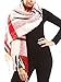 Apparelism Super Soft Fuzzy Large Wide Long Tassel Oblong Scarf.