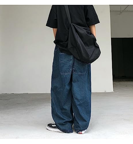 Grunge Baggy Jeans Y2K Emo Alt Cargo Pant Fairycore Demin Clothing Wide Leg Jogger Sweatpants Hippie Acubi Streetwear4
