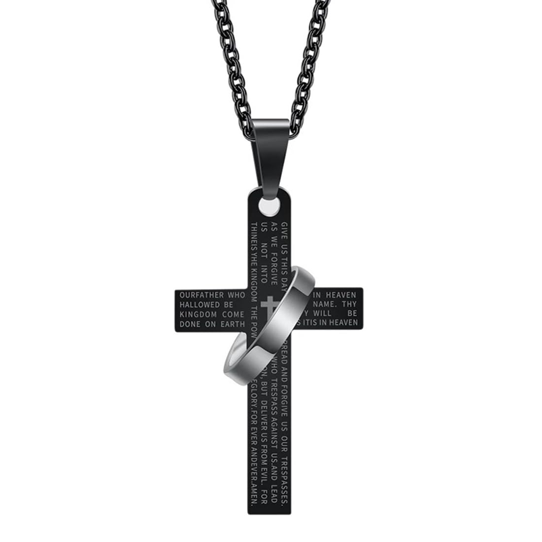 Collier long pendentif acier qui ne rouille pas anti allergie