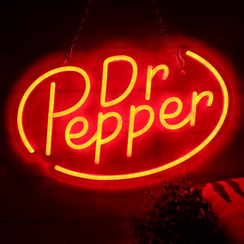 AHlove Neon Signs for Wall Decor?Neon Lights for Bedroom Led Business Signs Suitable for Drinks Shop?Man Cave?Christmas Gifts?16 * 10Inch(red)
