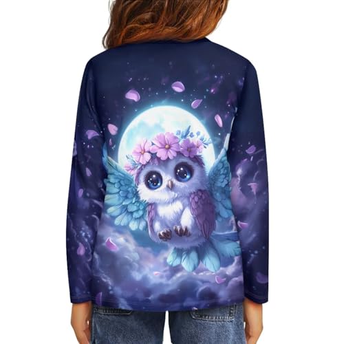 Image of Uourmeti Girls Graphic Tees Long Sleeve T Shirts for Teens Casual Tshirts Junior Sportswear Fall Tops