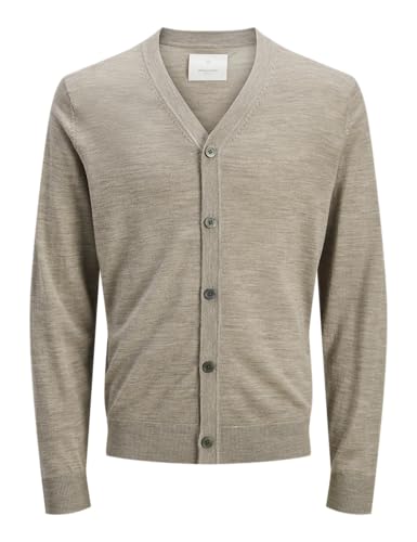Jprccmerino Cardigan en Tricot à col en V Jack & Jones Homme Noir Veste