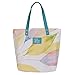 Heartfelt Fashion Canvas Tote Bag for Women: Hope Anchors the Soul â€“ Sturdy Handbag w/Exterior Zipper for Groceries, Books, Stationery, Art Supplies, White w/Floral Pink and Yellow Watercolor Petals