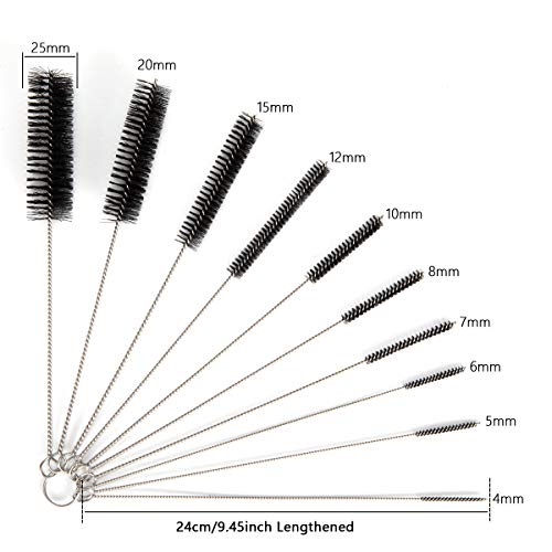 LEBEXY Reinigungsbürsten Flasche Flaschenbürste | Milchschlauchbürste | Nylon Schlauchbürste Set | Flaschen Reiniger für… – Bild 7