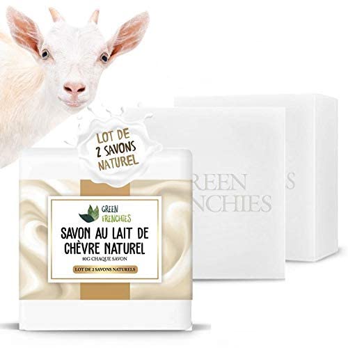 G.F. Savon Lait de Chèvre, lot de 2 Savon Extra Doux au lait de chèvre, Savon Naturel Hydratant Surgras au lait de chèvre, Visage et Corps Cover