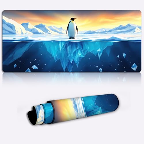 Alfombrilla de ratón de pingüinos para dar un toque ártico y cómodo a tu escritorio de oficina
