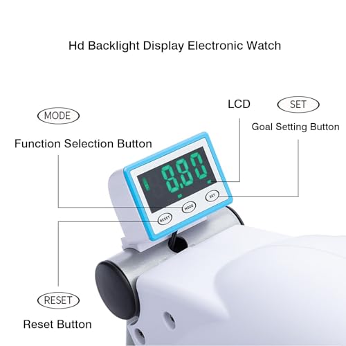 Mini bicicleta pedal para ejercicio con pantalla LCD y resistencia ajustable miniatura 4