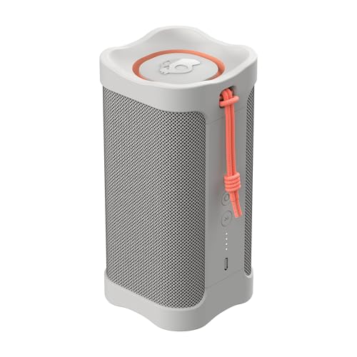Skullcandy Terrain Wireless tragbarer Bluetooth-Lautsprecher, Wasserdicht (IPX7), 14 Stunden Akkulaufzeit, True-Wireless-Stereo mit integriertem Trageriemen für Reisen, Outdoor-Einsätze, Cremefarbene