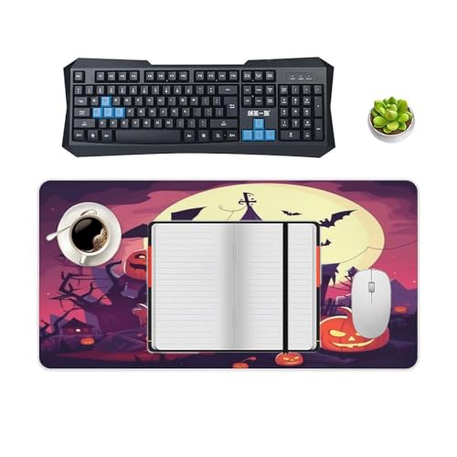 Tapete Para Escritorio Happy Halloween Grande Rubber Base miniatura 4