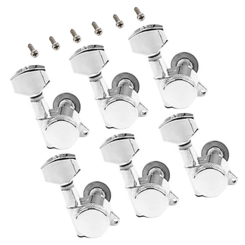 ERINGOGO 1Set Left Handed Guitar Tuning Pegs Sealed Machine Heads for Accurate Tuning Replacement for Guitar Enthusiasts Durable Easy to Maintain