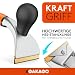 Gakago Kraft-Schaber TEST SEHR GUT - Hochwertige 65mm Ziehklinge aus langlebigen Wolframcarbid - Ergonomisch & rutschfester Universalschaber für Holz, Metall, Beton oder Stein