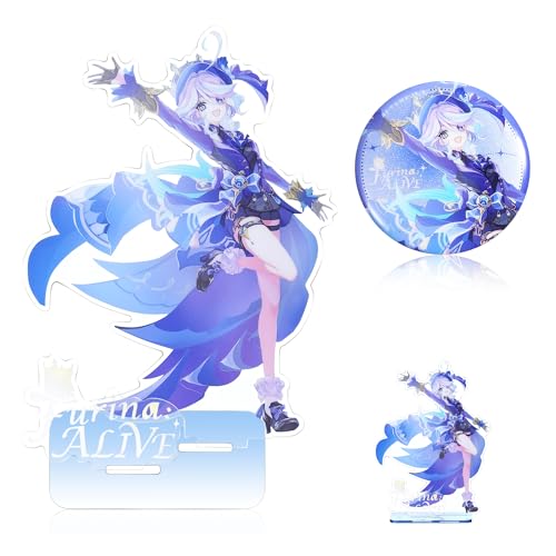 Soporte de Acrílico de Personaje de Genshin Impact - Pieza de Colección para Fans (Furina)