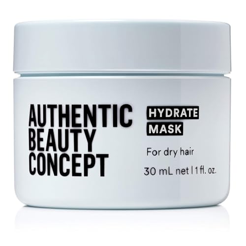 Authentic Beauty Concept Hydrate Mask | Hydrating Hair Mask For Normal To Dry or Curly Hair | Intense Moisturizing Treatment | Vegan & Cruelty-free | Silicone-free | 1 fl. oz.