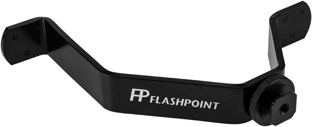 Flashpoint Triple Shoe Mount V-Bracket For DSLR Camera Video Lights, Monitors or Microphones