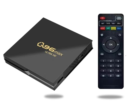 Image of WRADER Normal TV to Android TV Converter Box 8GB RAM+128 GB ROM Built-in Chromecast Version 14 Android Smart TV Box (Black, ABS Body, HDMI Support)