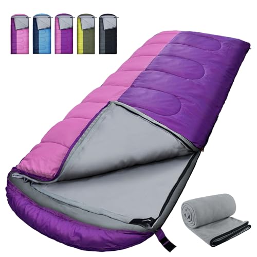 WKFAMOUT 0 Degree Sleeping Bags Waterproof with Fleece Liner XL
