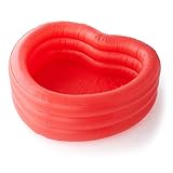 Ban.do (バン.ド) レッドハート型 空気注入式スイミングプール 大型空気注入式プール 大人2~3人用 レッドハート
