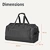 Amazon Essentials Lightweighted Carry-on Duffel with Wet pocket & Shoe Compartment 25 inches Black #4