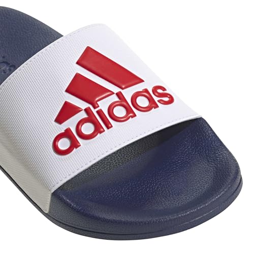 Image of adidas Mens Adilette Shower Arsenal Slides Casual Sandals Casual - Red