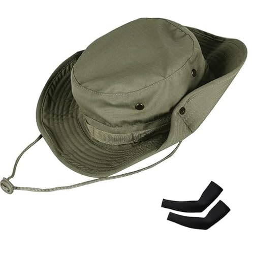 Image of Sun Hats for Men Women Bucket Hat UPF 50+ Boonie Hat Foldable UV Protection Hiking Beach Fishing Summer Safari