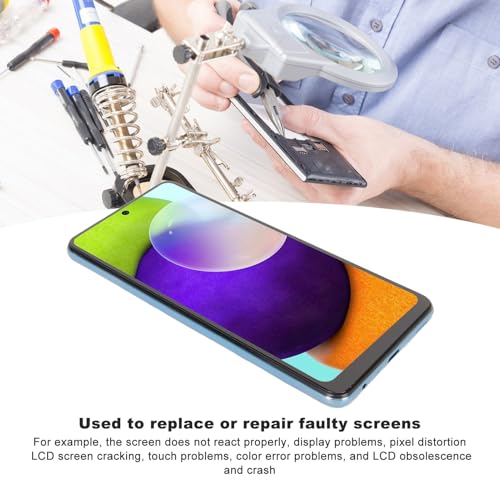 Rankomu pekskärm ersättning för Samsung Galaxy A52 med sensor, blå