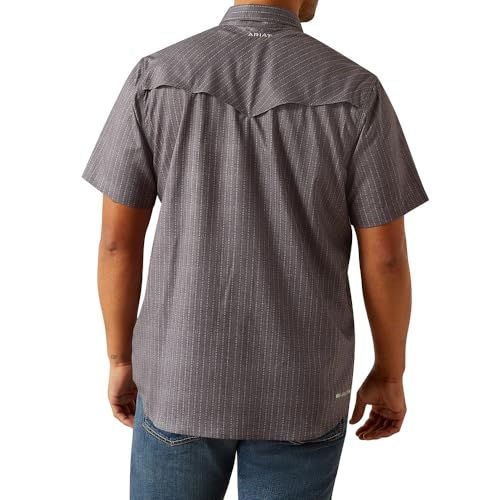 Ariat Mens Venttek Western Fitted Maui Blue Short Sleeve Shirt2