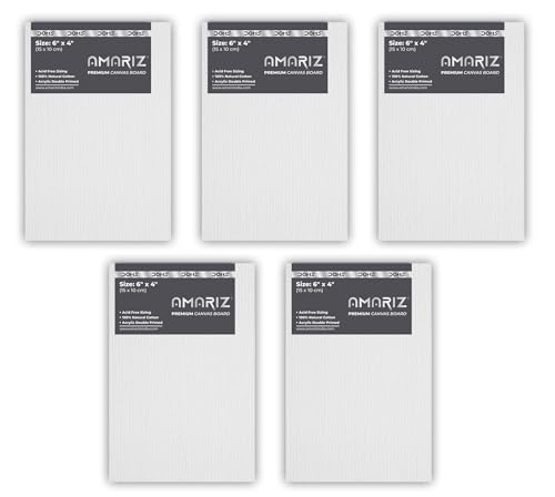 Image of DOMS AMARIZ Canvas Board 6 inchX4 inch(Pack of 1) (A 200200102)