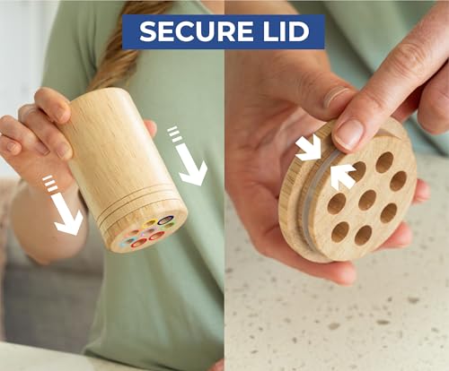 Image of Wooden Montessori Baby Toddler Toys: 3 in 1 Learning Fine Motor Skills Juguetes, Educational Color Sorting Fidget Sensory Toys for Toddlers Boys Girls Gifts Object Permanence Cause and Effect