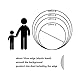 Aoihrraan 220cm Durchmesser Cartoon Runder Hintergrund für Fotografie Blau Weiß Gestreift Goldene Pailletten Karussell Hintergrund Kinder Kindergeburtstag Kuchen Party Baby Shower Requisitens