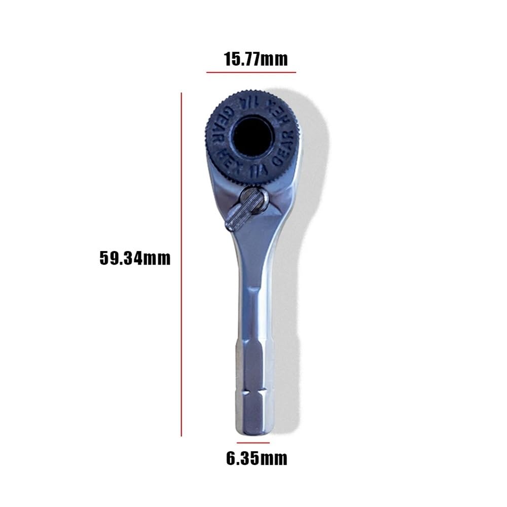 1/10.2 cm klucz grzechotkowy 6,35 mm śrubokręt sześciokątny klucze dynamometryczne klucz narzędziowy 1/4 śrubokręt pręt klucz nasadowy narzędzia ręczne (Se2)